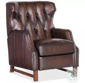Henderson Dark Brown Leather Recliner