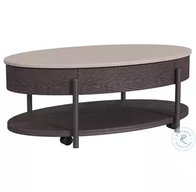 Reverie White And Brown Coffee Table