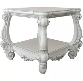 Versailles Bone White Square End Table