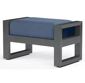 Redondo Spectrum Indigo Upholstered Outdoor Rectangular Ottoman