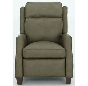 Nixon Oasis Olive Leather Push Thru The Arms Recliner