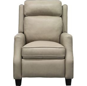 Nixon Shoreham Cream Leather Push Thru The Arms Recliner