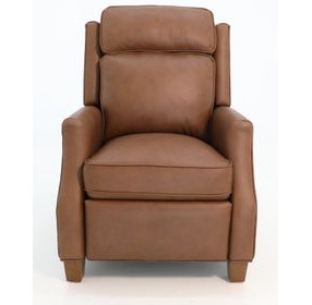 Nixon Dobbs Saddle Leather Push Thru The Arms Recliner