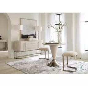 Avant  Light Brown And Pewter Counter Height Dining Room Set