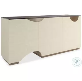 Chasm Ivory Craze And Smoked Bronze TV Stand