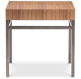 Collins Nocino and Black Oxide Square Side Table