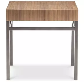 Collins Nocino and Black Oxide Square Side Table