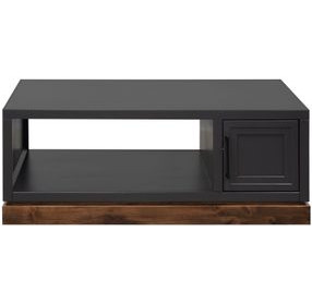 Nora Black and Whiskey Rectangular Cocktail Table