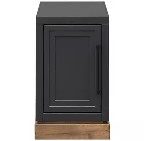 Nora Black and Whiskey Rectangular Chairside Table