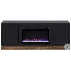 Nora Black And Whiskey 64" Fireplace TV Stand