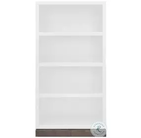 Nora Jasmine White And Barnwood Modular 60" High Bookshelf