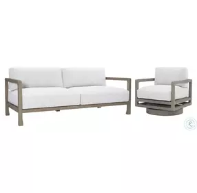 Tanah White Performance Fabric Outdoor Conversation Set