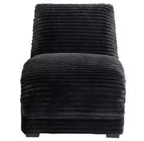 York Masis Black 66" Chaise with USB Charging and LED