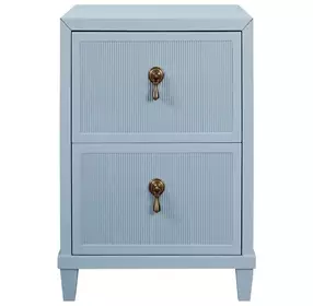 Novalie Light Blue Rectangular Side Table