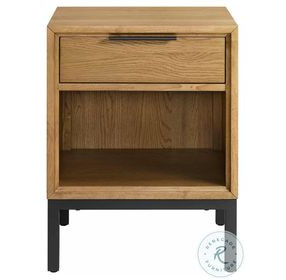 Newport Natural Oak 1 Drawer Nightstand
