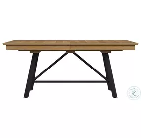Newport Natural Oak Extendable Trestle Dining Table