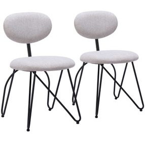 Novi Dove Gray Dining Chair Set Of 2