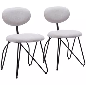 Novi Dove Gray Dining Chair Set Of 2