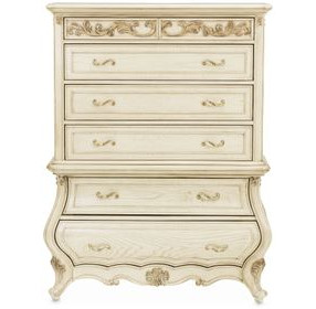 Platine de Royale Champagne 6 Drawer Chest