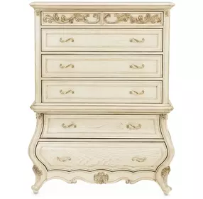 Platine de Royale Champagne 6 Drawer Chest