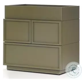 Luca Olive Green 2 Drawer Nightstand