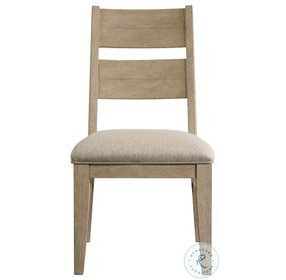 Nash Weathered Sand Panel Back Side Chair Set of 2