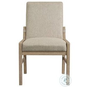 Nash Weathered Sand Upholstered Back Side Chair Set of 2