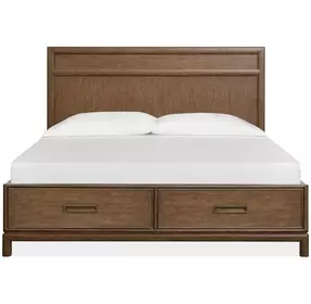 Ridgefield Russet California King Storage Panel Bed
