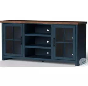 Nantucket Blue Denim And Whiskey 67" TV Stand
