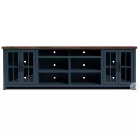 Nantucket Blue Denim And Whiskey 96" TV Stand