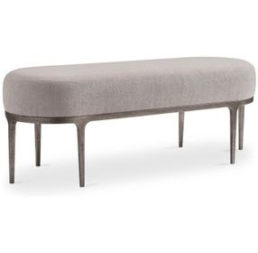 Linea Beige Metal Bench