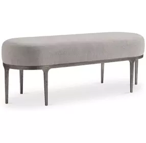 Linea Beige Metal Bench