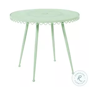 Erica Mint Green Wrought Iron Outdoor Cafe Table