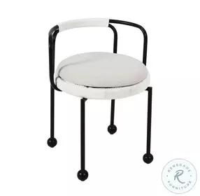 Pansy Cream Outdoor Dining Chair