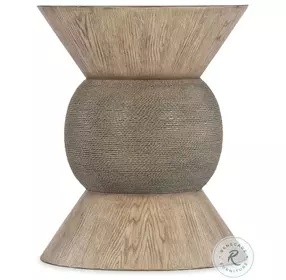 Commerce And Market Light Natural Wood Round Robin Accent Table