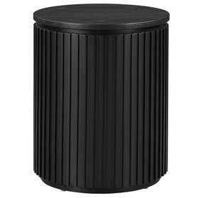 Colvin Black Round End Table