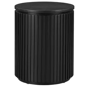 Colvin Black Round End Table