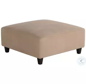 Bella Blush Mauve 16" Square Cocktail Ottoman