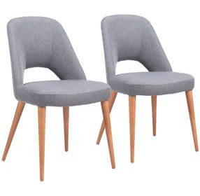 Leith Gray Dining Chair Set Of 2