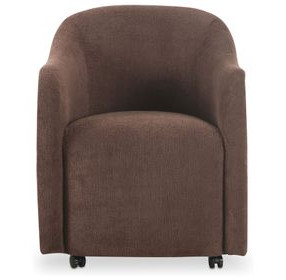 Drava Dark Brown Upholstered Dining Chair