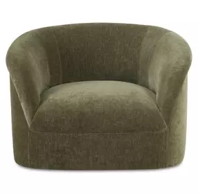 Thora Dark Green Upholstered Lounge Chair