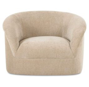Thora Beige Upholstered Lounge Chair