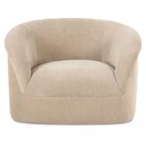 Thora Beige Upholstered Lounge Chair
