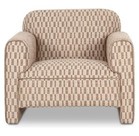 Leo Taupe Upholstered Accent Chair