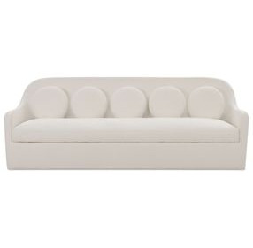 Rialto White Performance Fabric 90" Sofa