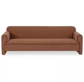 Leo Light Brown 90" Sofa