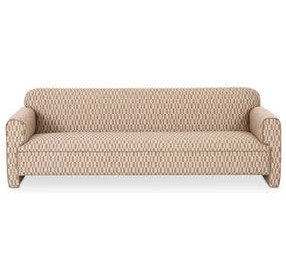 Leo Taupe and Beige 90" Sofa