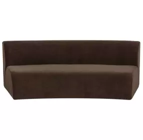 Naomi Dark Brown Concave Modular 81" Sofa