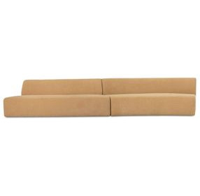 Naomi Golden Yellow 2 Piece Wave Modular Sectional