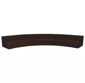 Naomi Dark Brown 3 Piece Concave Modular Sectional